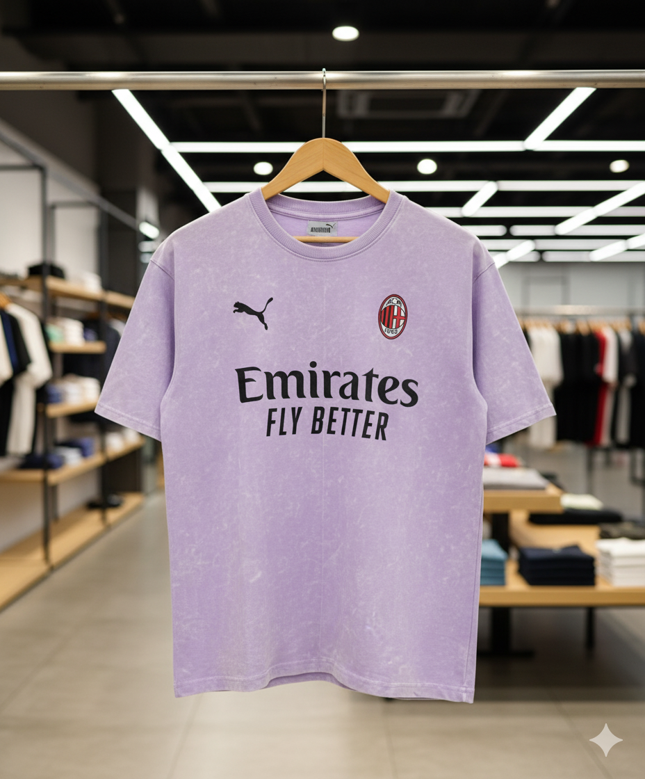 Milan Acid Wash Tee – Violet Drop