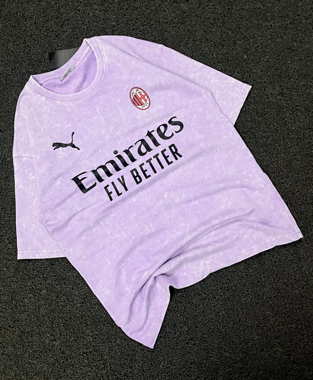 Milan Acid Wash Tee – Violet Drop