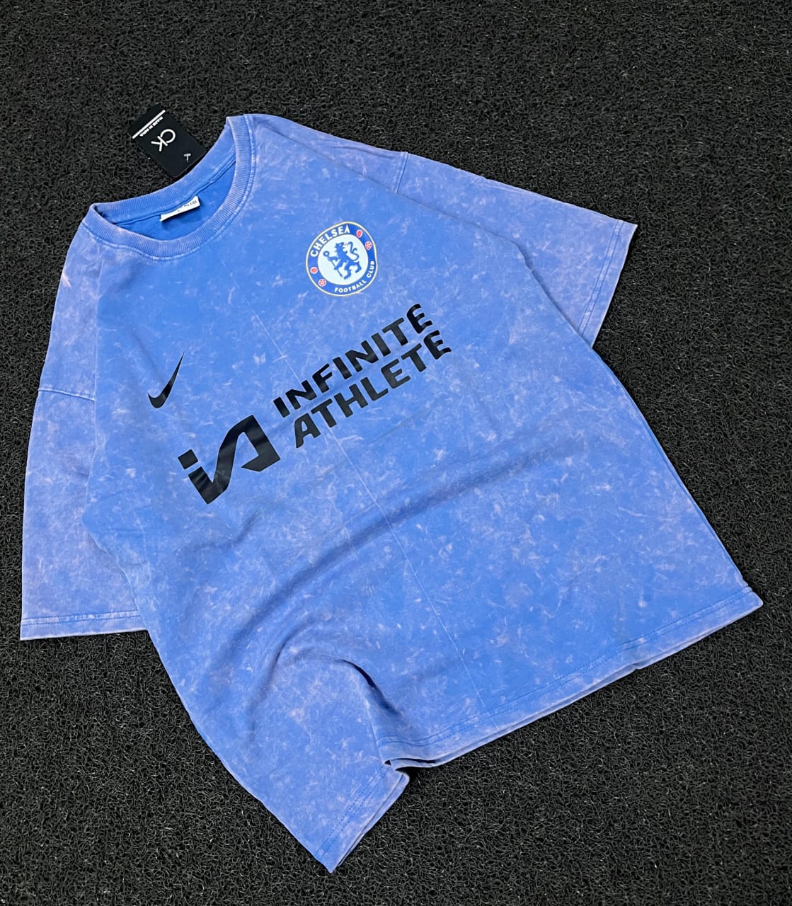 Chelsea Acid Wash Tee – Blue Storm