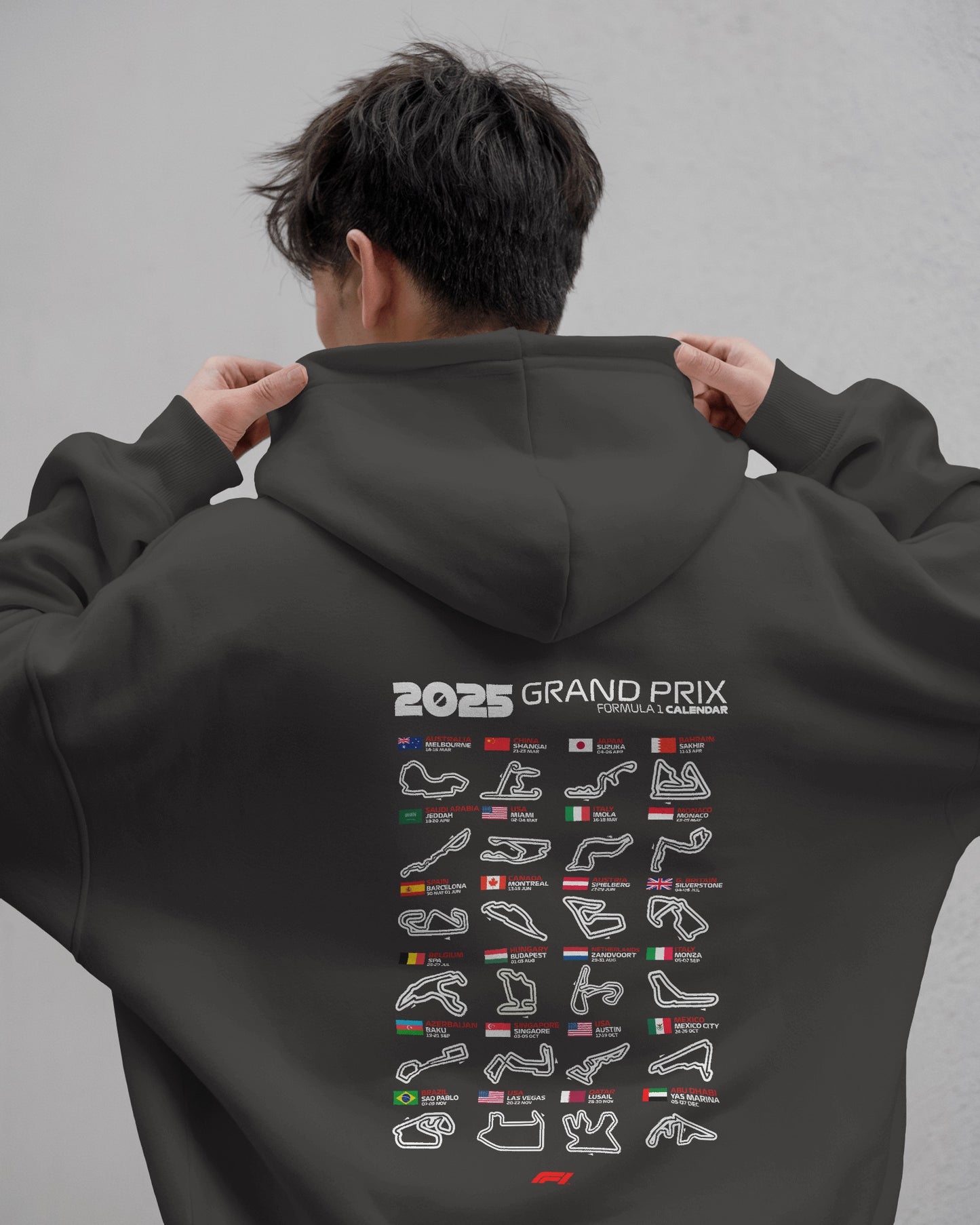 Formula 1 calender Unisex Hoodie